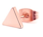 triangle earring stud, stainless steel fashion earring ,