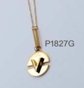 stainless steel necklace. V words fashion necklace,