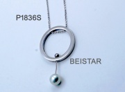 fashion round ball necklace, stainless steel necklace