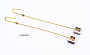 fashion drop square drop earring , stainless steel earring