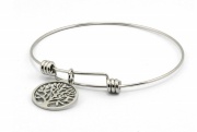 adjust bangle with family tree, fashion family tree charms b