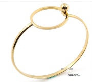 fashion gold bangle , open stainless steel bangle