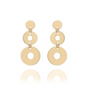 fashion gold  round earring ,