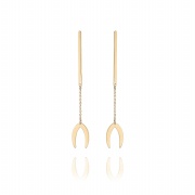 gold fashion earring stud drop.stainless steel earring stud