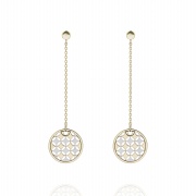 flower earring drop stud, gold fashion earring drop stud , s
