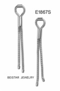 tassels earring  ,fashion stainless steel tassels earring
