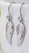 angel wing earing hook , stainless steel wing earring