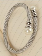 fashion  twist wire bangle ,stainlesss steel wire bangle wit