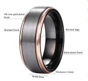 Tungsten Ring Brushed Wedding band