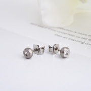 titanium ball earring stud ,titanium jewelry