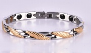 Magnetic Therapy Bracelet for Men Titanium Health Pain Relie