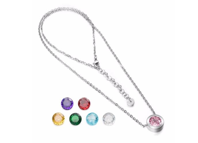 stainless steel cz pendant ,interchangeable  jewelry 