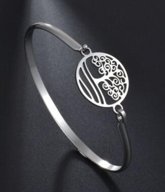  family tree bangle, fashion stainless steel bangle