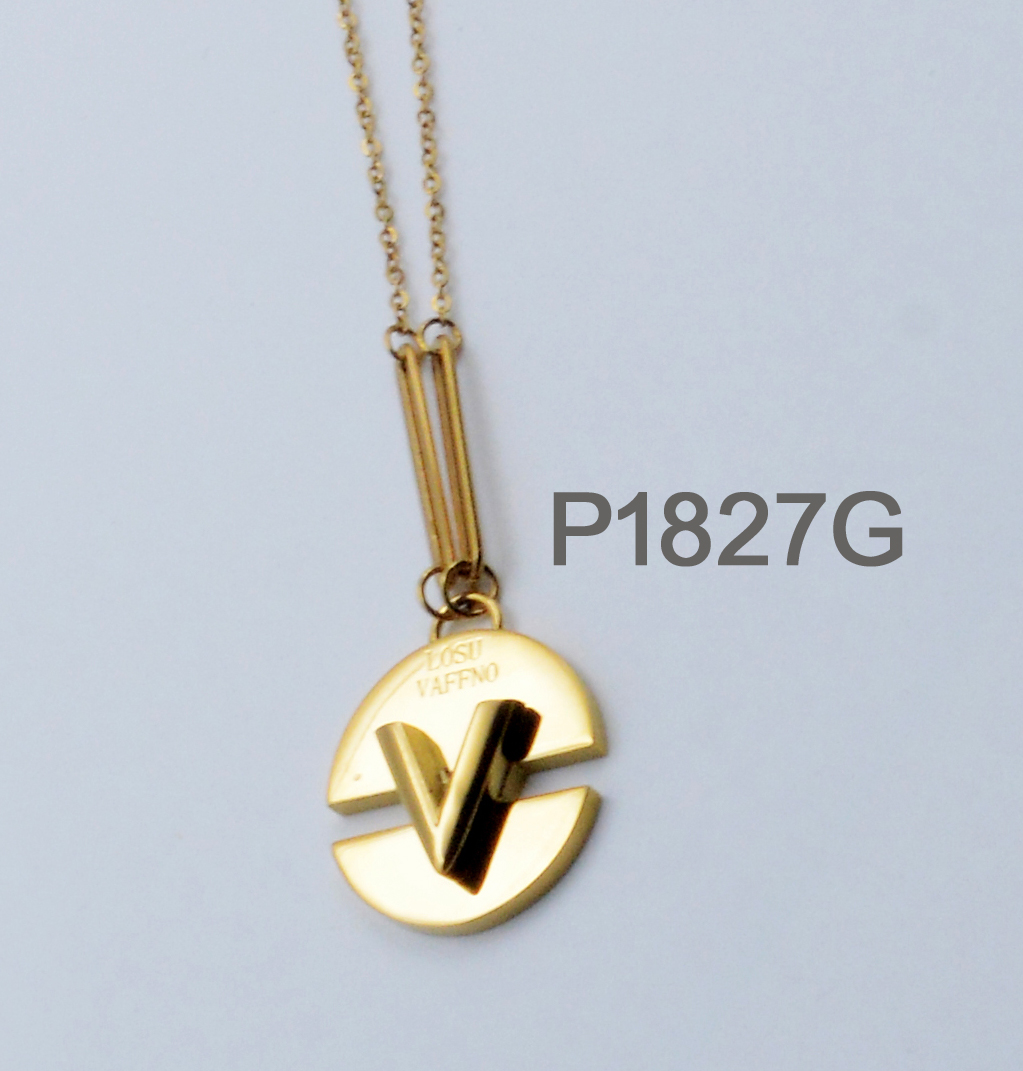 stainless steel necklace. V words fashion necklace, 
