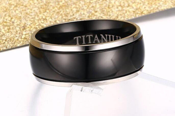 titanium ring high polish wedding rings