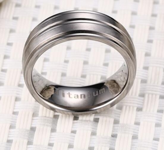 titanium ring high polish wedding rings